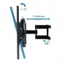 Suporte de parede para TV Esperanza TITAN para 26–70 inch (66–177,8 cm), inclinação ±15°, rotação 120°, VESA até 400×400, carga máx. 55 kg, preto