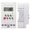 Temporizador eletrónico para calha DIN QOLTEC PC0629 — alimentação 24V, saída 16A