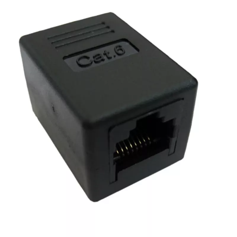 Acoplador modular RJ-45 VALUE Cat.6 não blindado preto