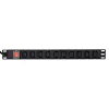 Unidade de distribuição de energia GEMBIRD EG-PDU-10C132C19 — 10x tomadas C13, rack 1HE, entrada C19 16A, cabo de 2 m, 3500 W