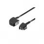 Wentronic Goobay Extensão TAE-F 4 polos, preto, 15 m – ficha TAE-F para conector fêmea TAE-F (68000)