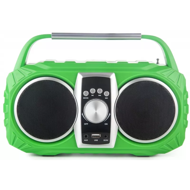 Rádio-despertador PRIME3 Prime3 APR71GR Neon — despertador com rádio FM e ecrã LED