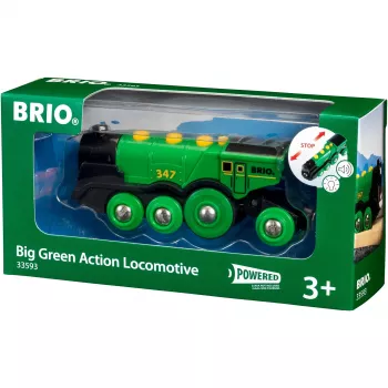 Locomotiva a bateria World Grüner Gustav, veículo de brincar verde