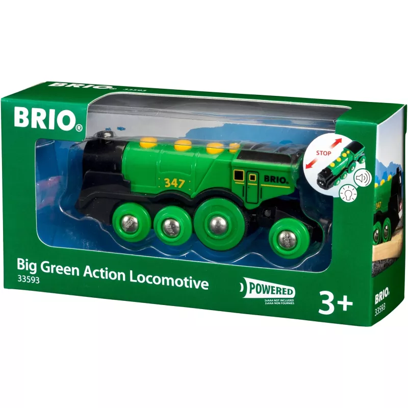 Locomotiva a bateria World Grüner Gustav, veículo de brincar verde