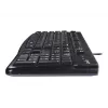 K120 Teclado com fios, com fios, USB, QWERTZ, preto