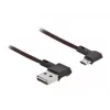 Cabo USB DeLOCK EASY-USB 2.0 Type-A para Micro-B macho 0,5 m preto