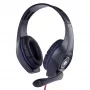 Headset gaming com fios GEMBIRD GHS-05-B, circum-aural, 20–20000 Hz, cabo de 2 m, 250 g, preto/azul