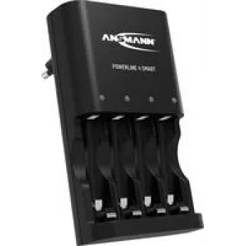 Ansmann Powerline 4 Smart carregador de células redondas NiCd, NiMH Micro (AAA), Mignon (AA) (990-00113)