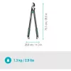 Gardena tesoura de poda EnergyCut bypass preta verde aço 5 cm