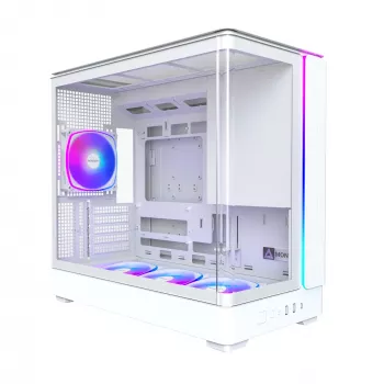 Caixa de PC Montech KING 15 PRO branco — Micro ATX / Mini-ITX, Midi Tower