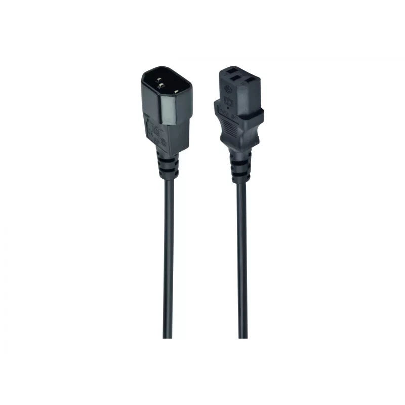 Cabo de alimentação Gembird PC-189 preto conector fêmea C14
