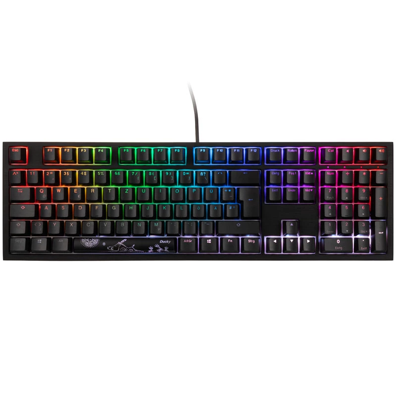 Teclado Ducky Shine 7 Gaming USB Alemão Preto