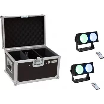 Barra de luz LED EUROLITE CBB-2 COB RGB 2x - luminária linear COB RGB compacta, unidade dupla