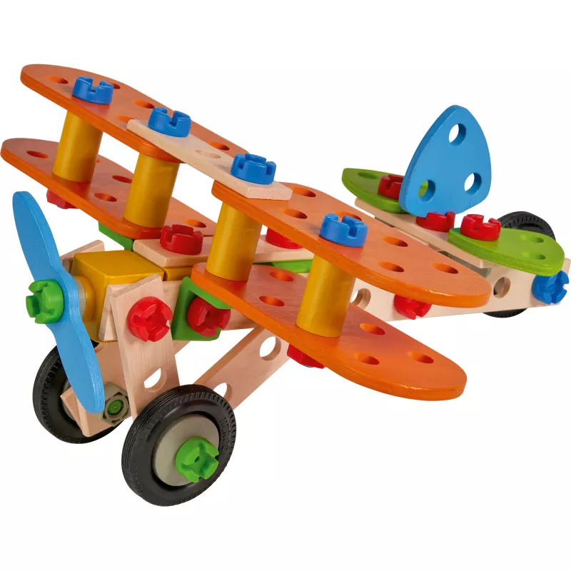 Constructor autocarro de dois pisos, brinquedo de construção 85 peças