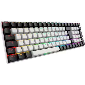 SKILLER SGK50 S2, teclado gaming branco, layout DE, Gateron Red