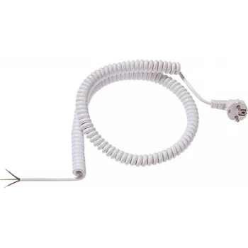 Cabo espiral Bachmann H05VV-F 3G1.5mm² L 1,0m branco AEH/CEE7/7 - fonte de alimentação acessório