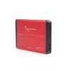 Gembird EE2-U3S-2-R - Disco - SATA - 6,35 cm (2.5) - 3.0 - vermelho - alumínio (EE2-U3S-2-R)