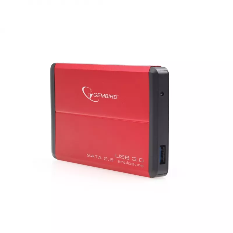 Gembird EE2-U3S-2-R - Disco - SATA - 6,35 cm (2.5) - 3.0 - vermelho - alumínio (EE2-U3S-2-R)