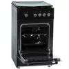 Fogão a gás MPM MPM-56-KGF-21/B — 4 bicos aço inoxidável, forno 54 l, controlo por botões