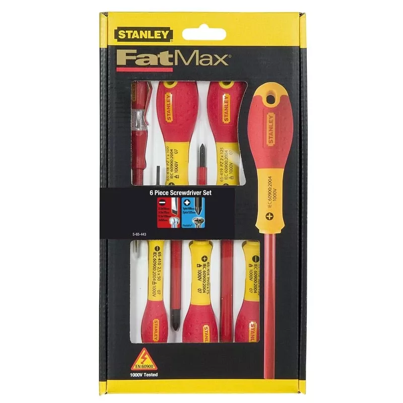 Conjunto de chaves de fenda isoladas Pozidriv Stanley FATMAX 0-65-443