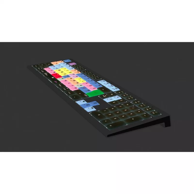 Teclado retroiluminado Logickeyboard Avid Media Composer ASTRA 2 Mac francês (LKB-MCOM4-A2M-FR)