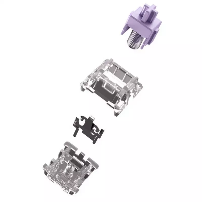 Interruptores mecânicos para teclado GLORIOUS Mako Ultralight 5-Pin MX-Stem 40g táteis pré-lubrificados, 110 unid.