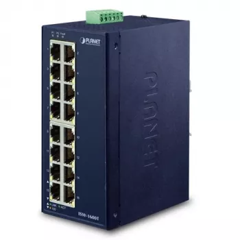 PLANET ISW-1600T Switch de rede Unmanaged Fast Ethernet (10/100) Azul