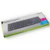 O Tracer EXpert RF é um teclado sem fios ergonómico de tamanho completo com disposição QWERTY, teclas de membrana e um design esguio preto e cinzento. Concebido para uso doméstico e de escritório, combina um touchpad integrado e teclas multimédia com uma ligação sem fios de 2,4 GHz para oferecer uma solução de introdução compacta para televisores, consolas, portáteis e PC clássicos.
