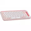 Logitech POP Icon Combo - Conjunto teclado e rato - Sem fios - Bluetooth LE - QWERTY - US International - rosa, branco sujo (920-013142)