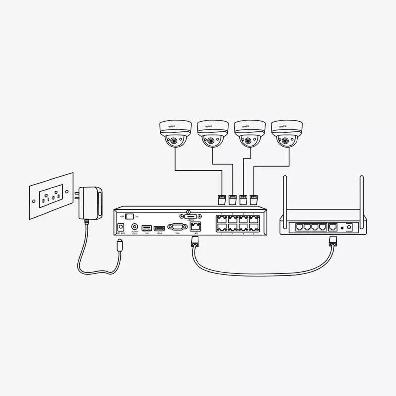 NVR Reolink NVS16 16 canais PoE