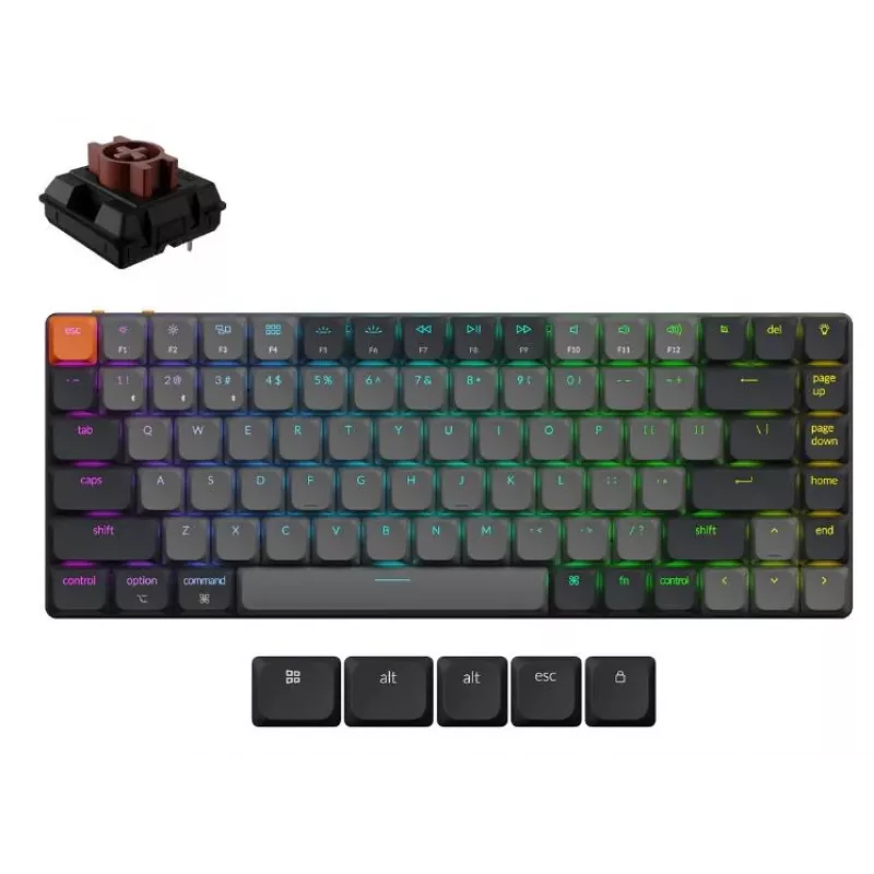 Teclado Wrl K3 RGB/preto K3X-B3 Keychron