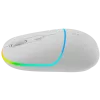 Rato Canyon MW-22 CNS-CMSW22SW – 2 em 1 Bluetooth/2,4 GHz – ótico – 800/1200/1600 DPI – 4 botões – iluminação RGB – recarregável – branco neve