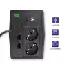 UPS Qoltec Monolith Dupla conversão Online 0,65 kVA 360 W 2 tomadas AC