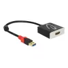 Adaptador de cabo de vídeo DeLOCK 62736 USB Type-A para HDMI 0,2 m preto