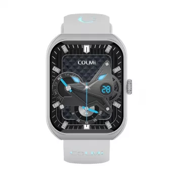 Smartwatch Colmi P86 Silver Bluetooth medidor de frequência cardíaca, caixa prateada