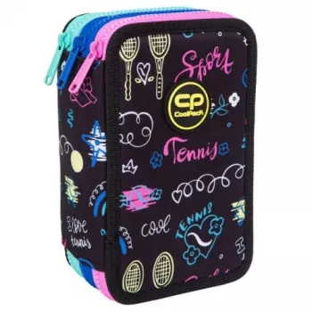 Estojo de Três Andares com Acessórios CoolPack Jumper 3 TENNIS STAR