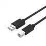 Cabo USB UNITEK Y-C421GBK 5 m USB 2.0 USB A USB B preto