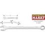 Chave de caixa e forqueta Hazet 600N SW 8mm L.130mm Forma A aço especial