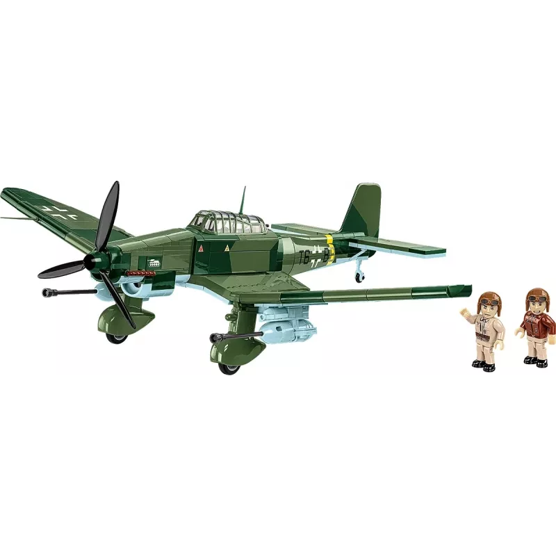 Kit de construção Cobi Blocks Junkers JU 87G-2 Stuka 571 peças kit de modelismo