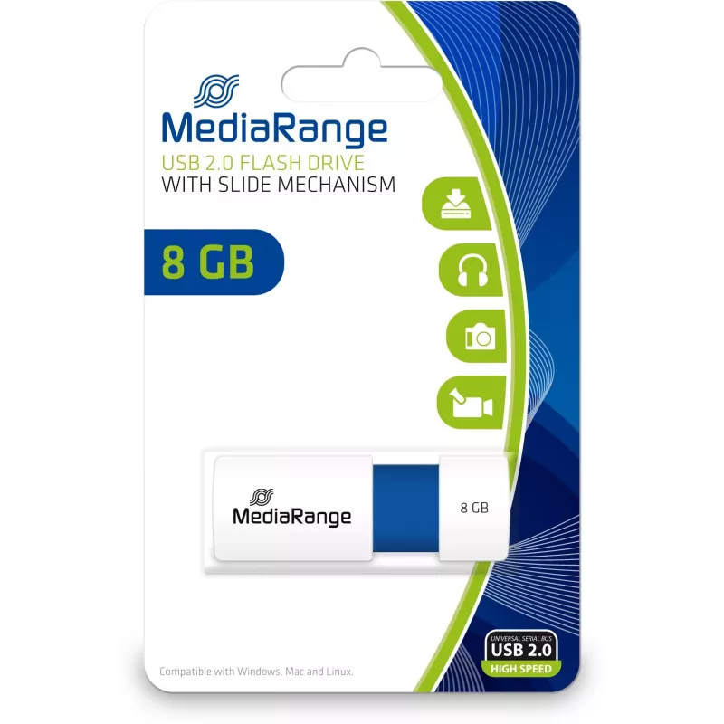 Pen drive MediaRange 8 GB USB Type-A 2.0 MR971