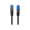 Cabo de rede LANBERG PCF6A-10CC-0100-BK — Cat6a S/FTP, 1 m, RJ-45, preto