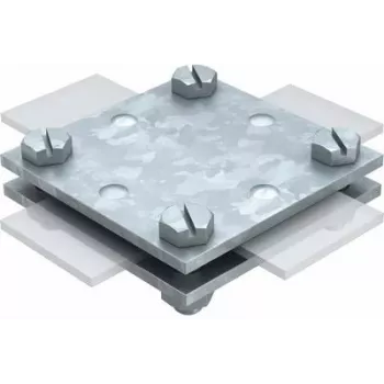 Conector em cruz OBO Bettermann sem placa intermédia 256 A-DIN 3 (5314658)