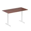 Mesa de altura ajustável Up Up Bjorn branca, tampo M nogueira escura