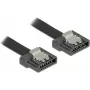 Cabo SATA DeLOCK 0,7 m SATA III 7 pinos preto