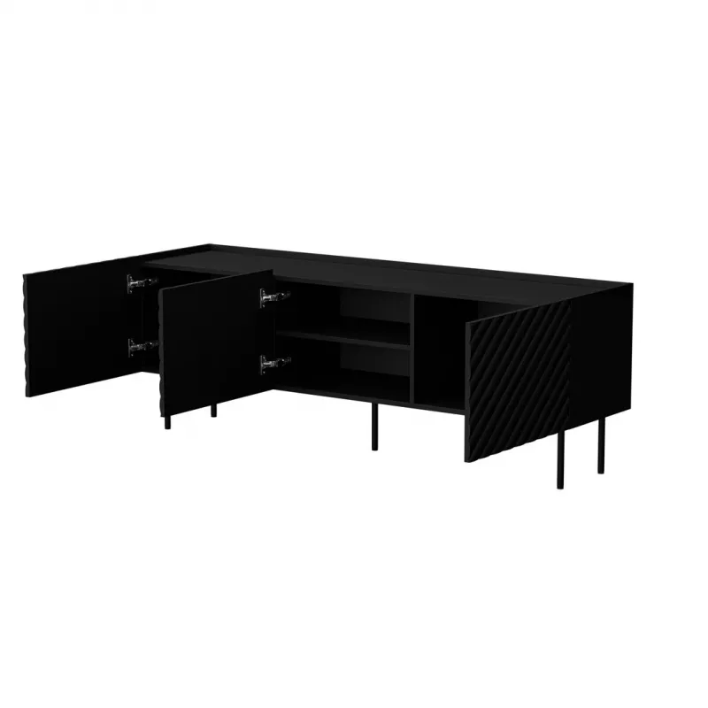 Móvel de TV Cama LUCCA 3D 165x40x59 preto
