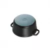 Staub La Cocotte 20cm redonda, preto, ferro fundido (40509-487-0)