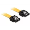 Cabo SATA ficha/ficha 0,7 m DeLOCK 82813 amarelo
