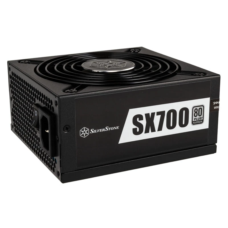SilverStone SFX Series SX700-LPT - V1.1 - fonte de alimentação (interna) - ATX12V 2.4/ EPS12V / SFX-L - 80 PLUS Platinum - AC 120/230 V - 700 Watt - PFC ativo - preto