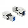 Módulo Keystone DeLOCK 86394 plano branco USB A
