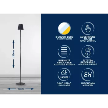 Chaleira elétrica Beper P201UTP401 1,7 l 2200 W resistência em aço inoxidável, desligamento automático